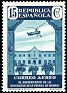 Spain 1936 Press Association 15 CTS Blue Edifil 715